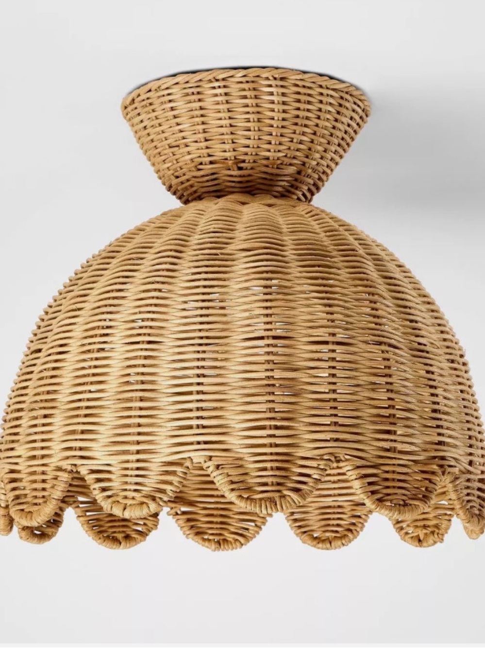 Woven Flush Mount Ceiling Light - Threshold designed with Studio McGee